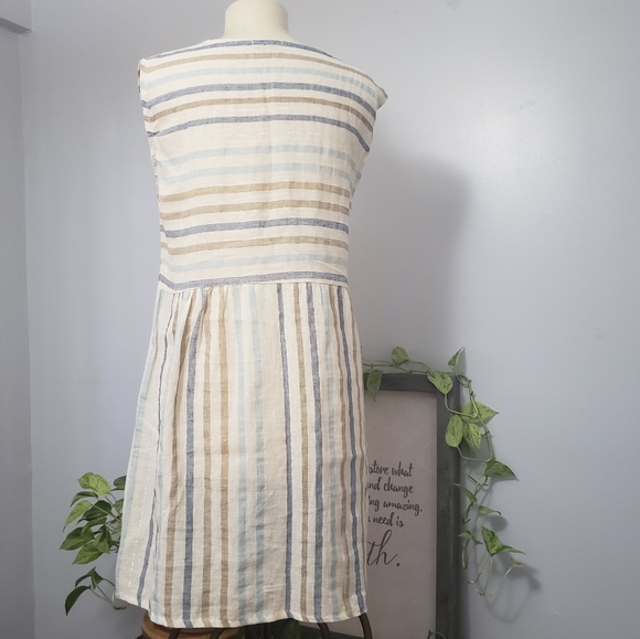 Blue Orchid Made in Italy Linen Dress.  NEW - Picture 10 of 12